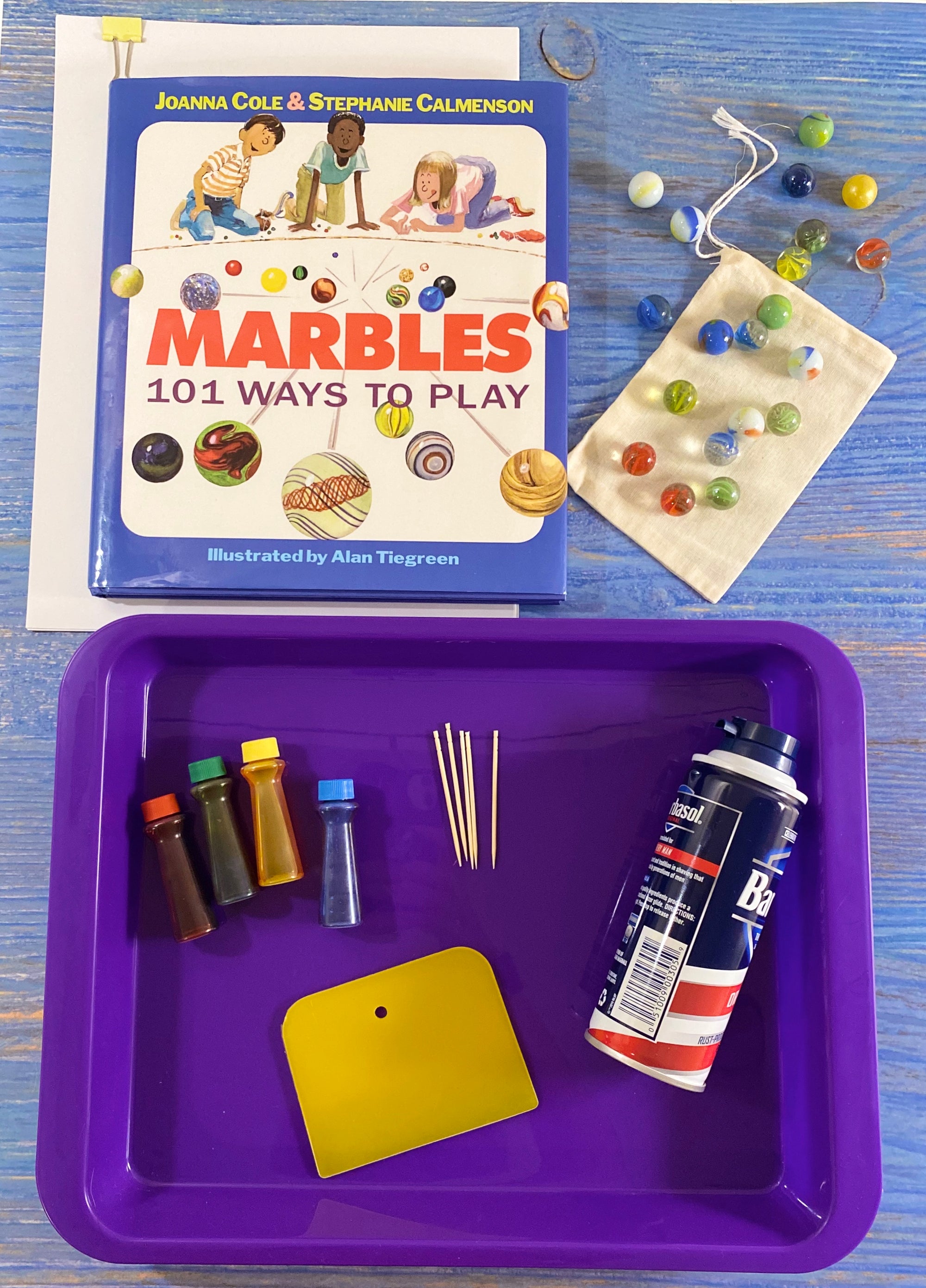 Marbleizing Paper and Marble Games Kit