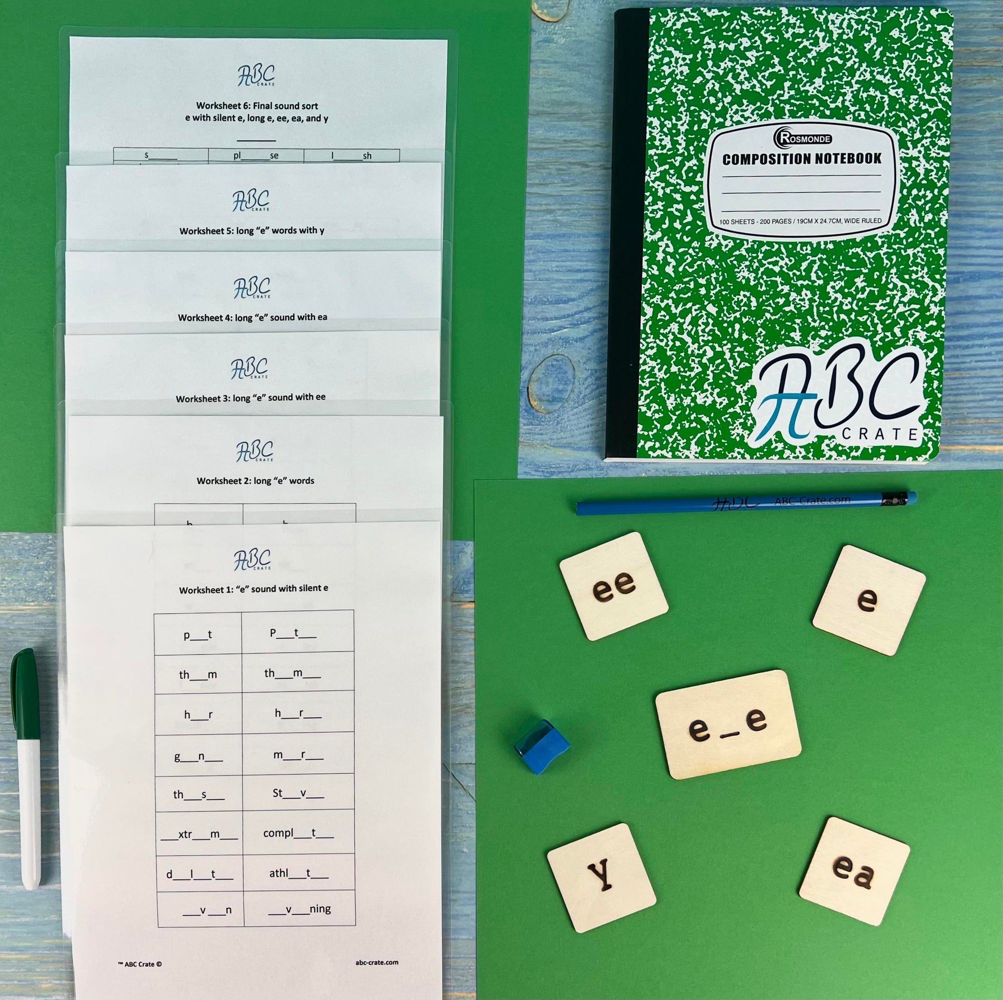 Phonograms Kit 3: “e” sounds:  ee, ea, y, long e, and e with silent e