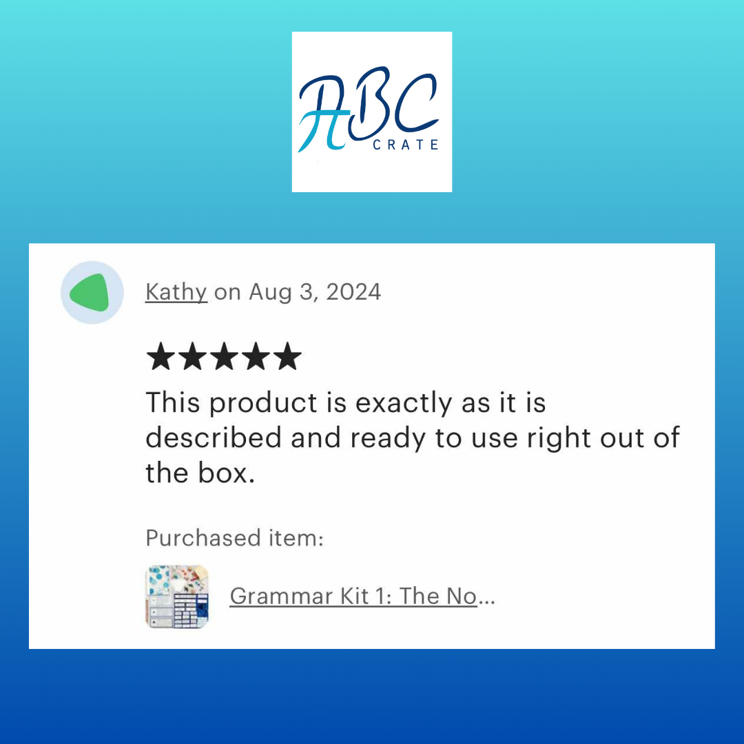 Grammar Kit 1: Noun Family – ABC Crate