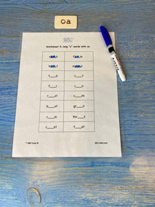 Phonograms Kit 2 “o” sounds:  ow, oe, oa, long “o”, and o with silent e