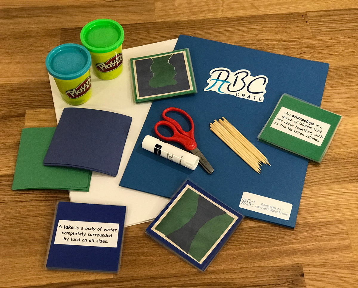 Geography Kit 1: Land and Water Forms – ABC Crate